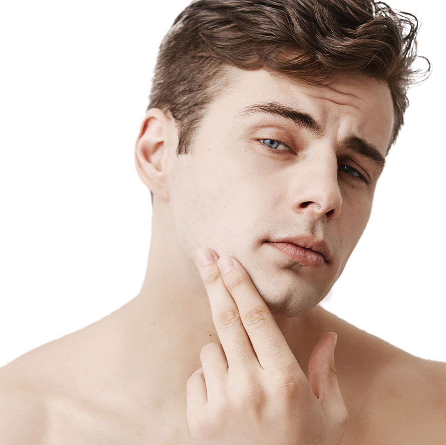 prolongación mentón depilación