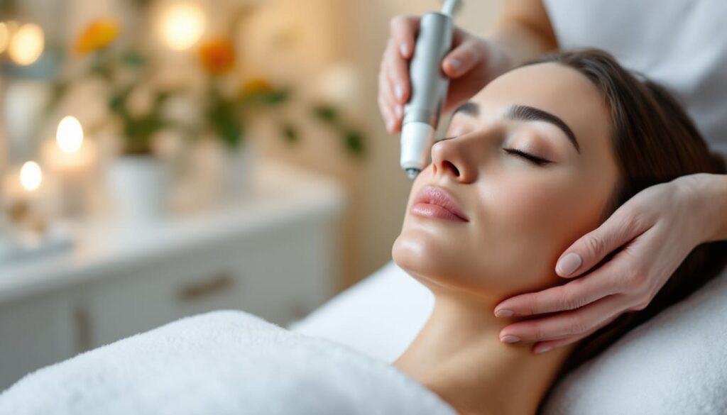 radiofrecuencia facial rejuvenecimiento mujer tratamiento
