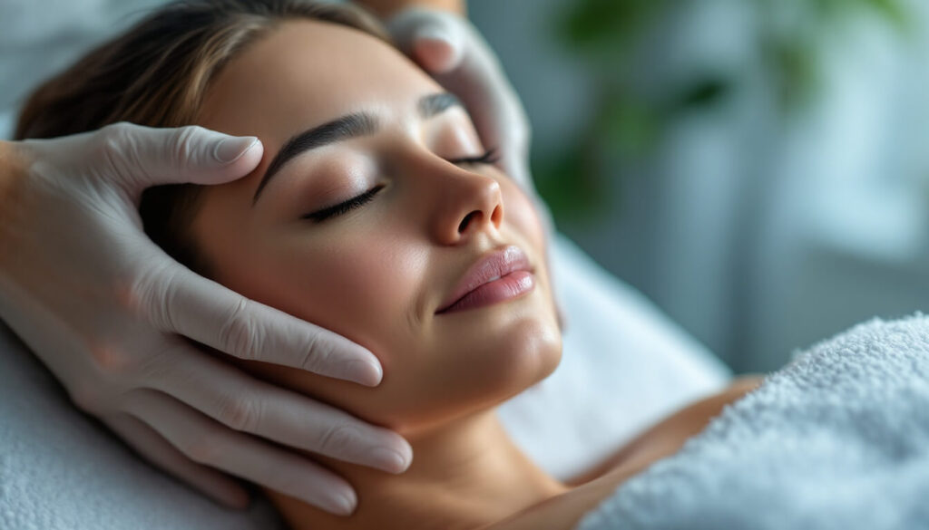 manos sobre cara de mujer