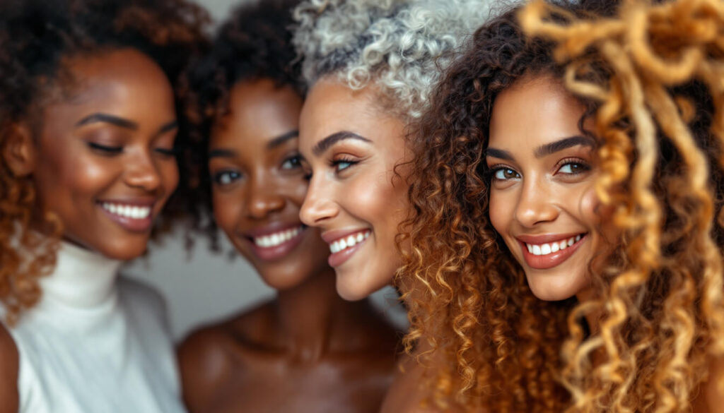 mujeres sonriendo a la cámara